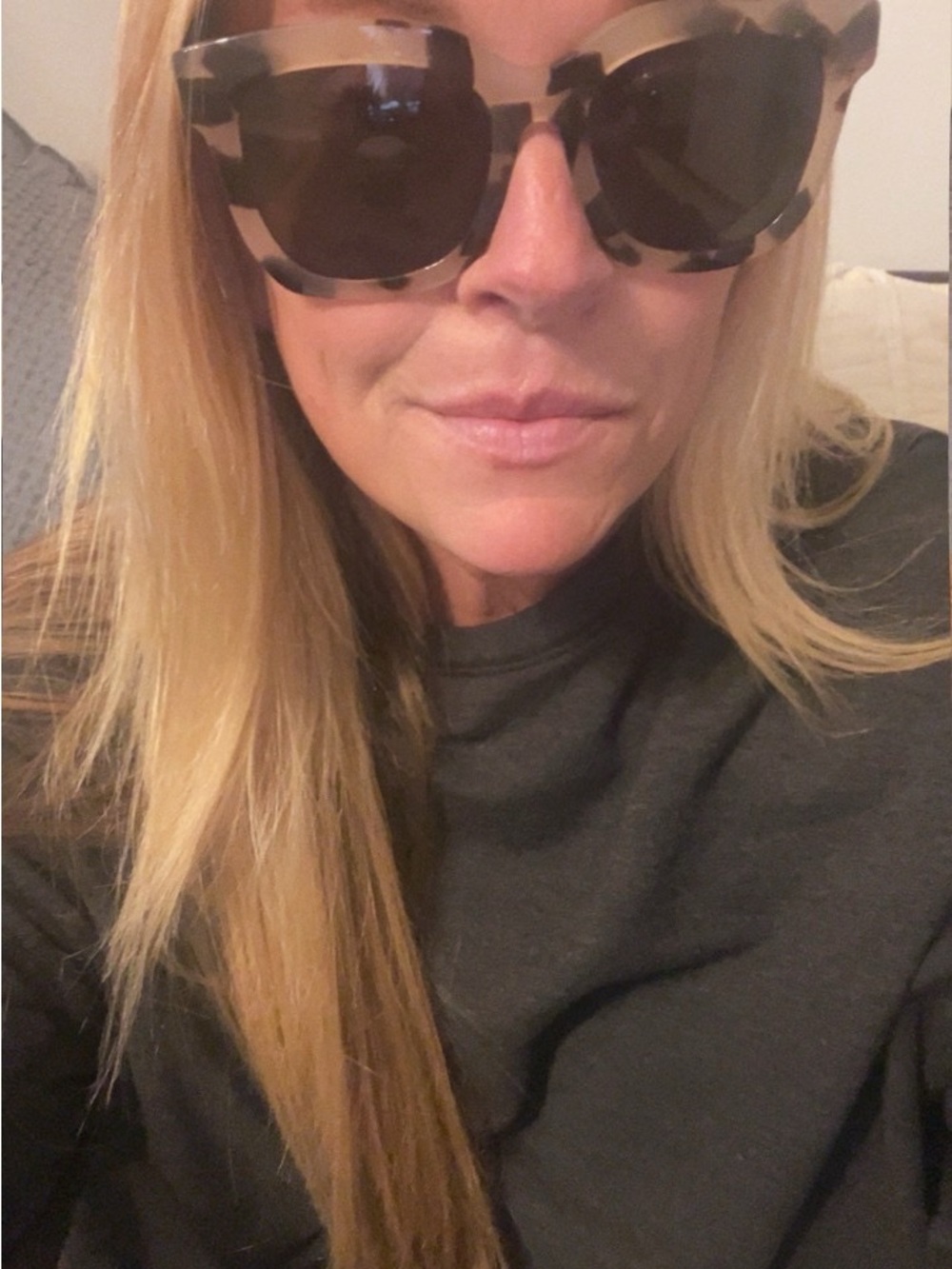 Diff Eyewear Oversized Tortoise & Black Sunglasses